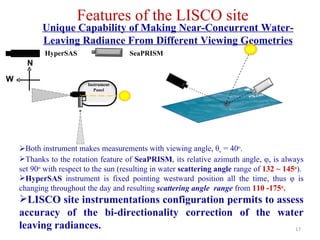 Instrument Panel Unique Capability of Making Near-Concurrent Water-Leaving Radiance From Different Viewing Geometries <ul>...