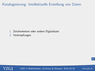 LOD in Bibliotheken, Archiven  Museen, 2014-10-10 
8 
Beispiel: http://d-nb.info/gnd/118578545 
 