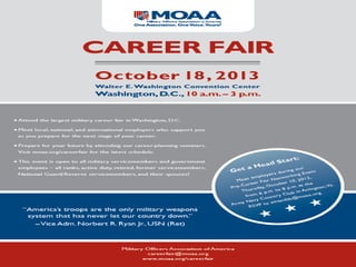 MOAA Career Fair, October 18, 2013