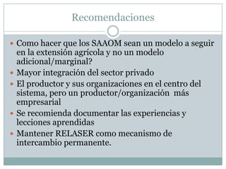 Conclusiones taller Moaas 