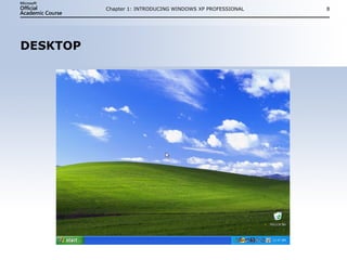 DESKTOP Chapter 1: INTRODUCING WINDOWS XP PROFESSIONAL 
