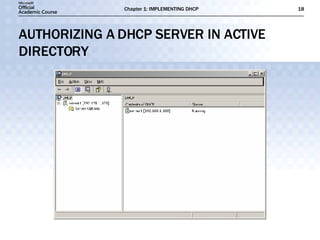 AUTHORIZING A DHCP SERVER IN ACTIVE DIRECTORY 