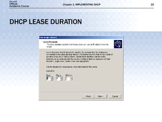 DHCP LEASE DURATION 