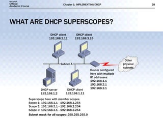 WHAT ARE DHCP SUPERSCOPES? 