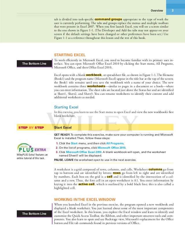 microsoft office official academic course excel 2010 microsoft office exercise
