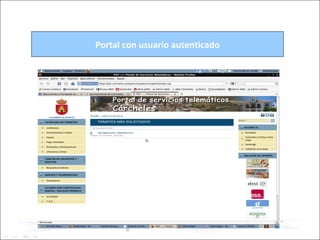 Portal con usuario autenticado 