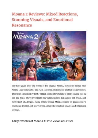 Streaming Wars and the “Moana” Reboot: A Double-Edged Sword Streaming Wars and the “Moana” Reboot: A Double-Edged Sword