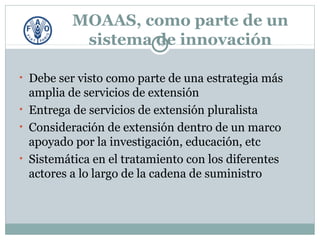 Servicios de Asesoramiento Agrícolas Orientados al Mercado :TENDENCIAS, DESAFÍOS Y LECCIONES APRENDIDAS