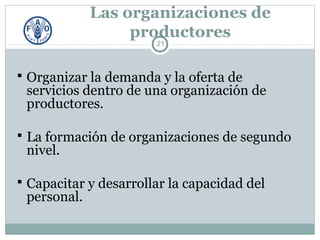 Servicios de Asesoramiento Agrícolas Orientados al Mercado :TENDENCIAS, DESAFÍOS Y LECCIONES APRENDIDAS