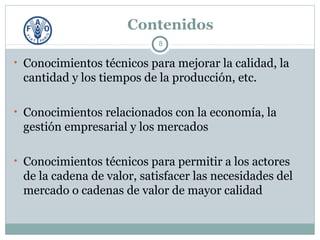Servicios de Asesoramiento Agrícolas Orientados al Mercado :TENDENCIAS, DESAFÍOS Y LECCIONES APRENDIDAS
