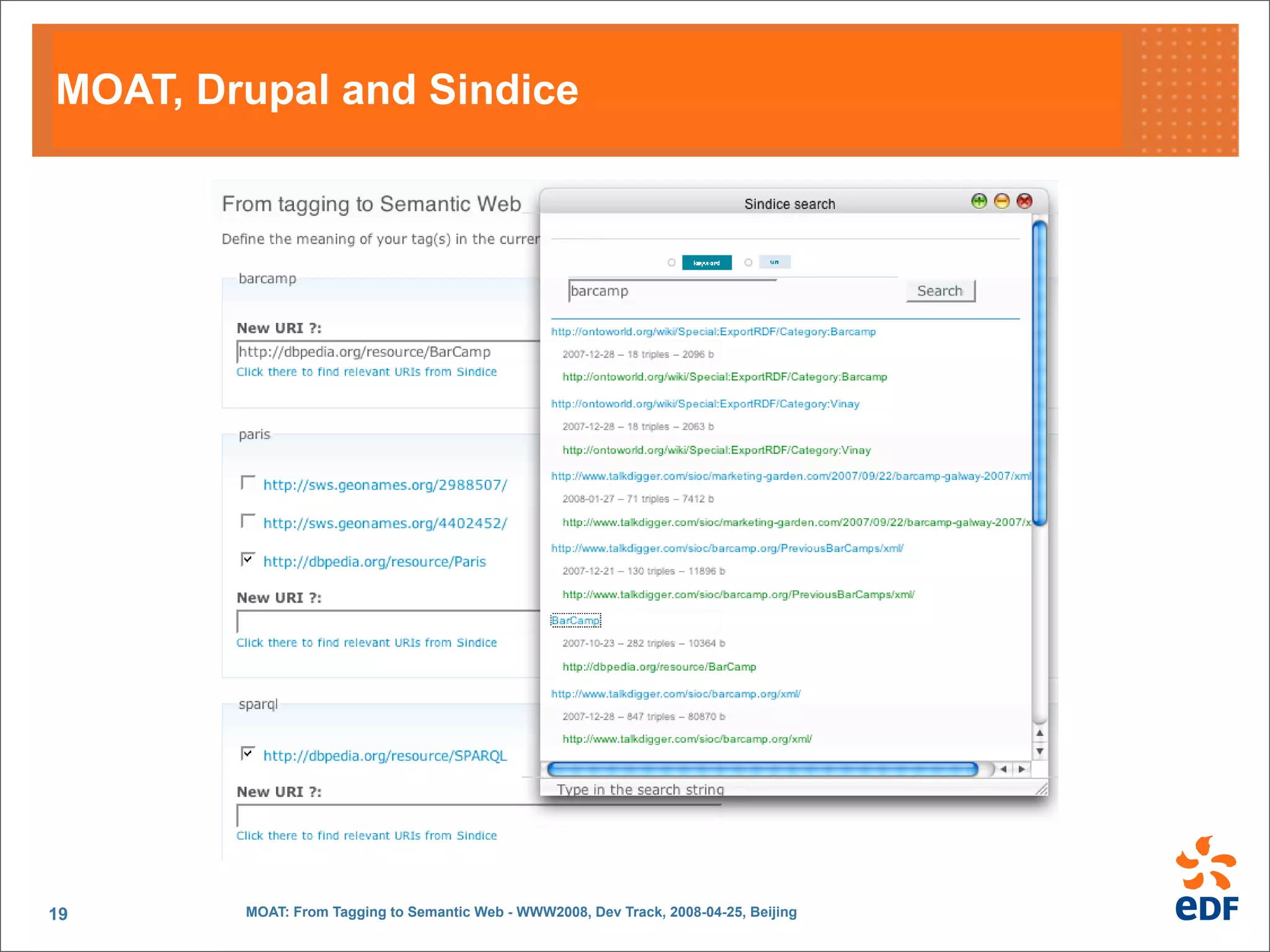 MOAT: From Tagging to Semantic Web