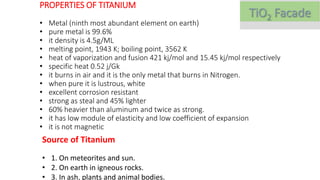 Titanium dioxide facad | PPTX