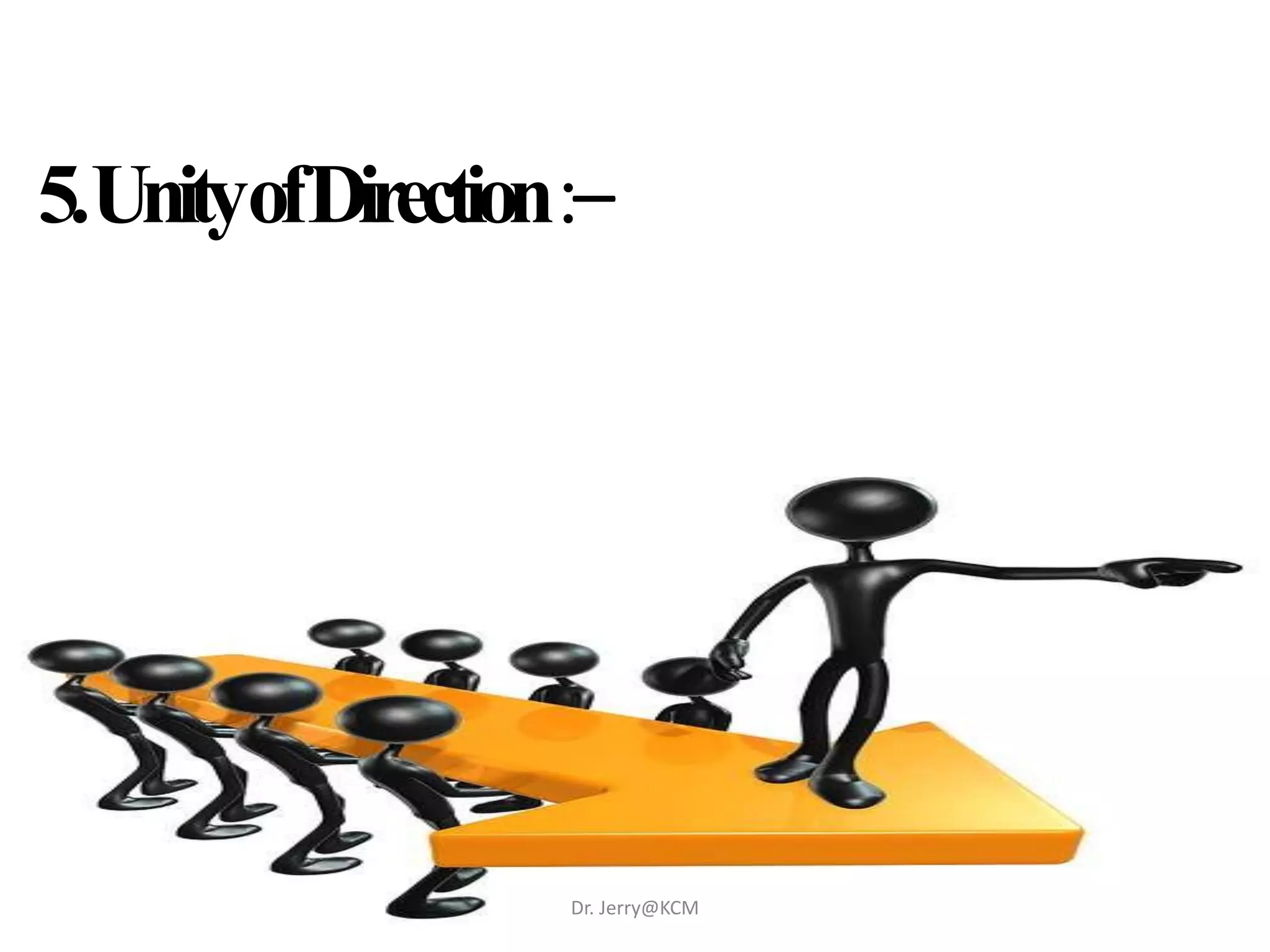 5.UnityofDirection:–
Dr. Jerry@KCM
 