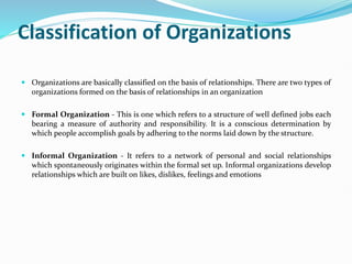 Organization Classification mob-ppt-UNIT-III.pptx management and organisational behaviour | PPTX