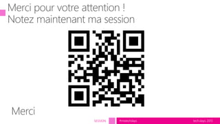 tech.days 2015
#mstechdays
SESSION
 