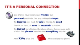 IT’S A PERSONAL CONNECTION
 