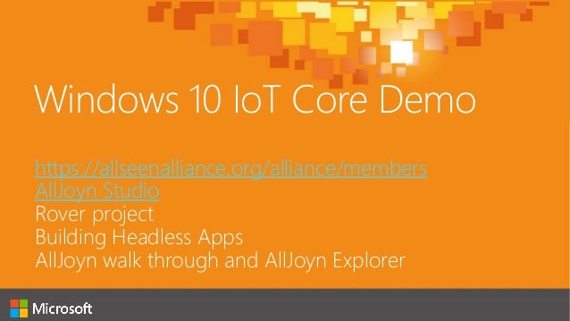 Mob324 Windows IoT Core Dave Glover Microsoft Australia