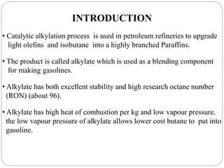 CATALYTIC ALKYLATION | PPTX