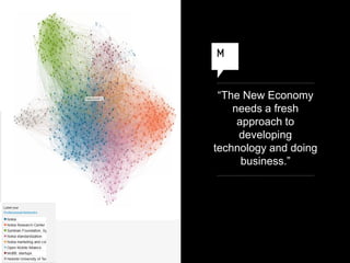 “The New Economy
    needs a fresh
     approach to
     developing
technology and doing
      business.”
 