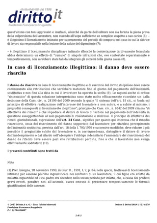 © 2017 Diritto.it s.r.l. - Tutti i diritti riservati
Fondatore Francesco Brugaletta
P.I. 01214650887
Diritto & Diritti ISS...