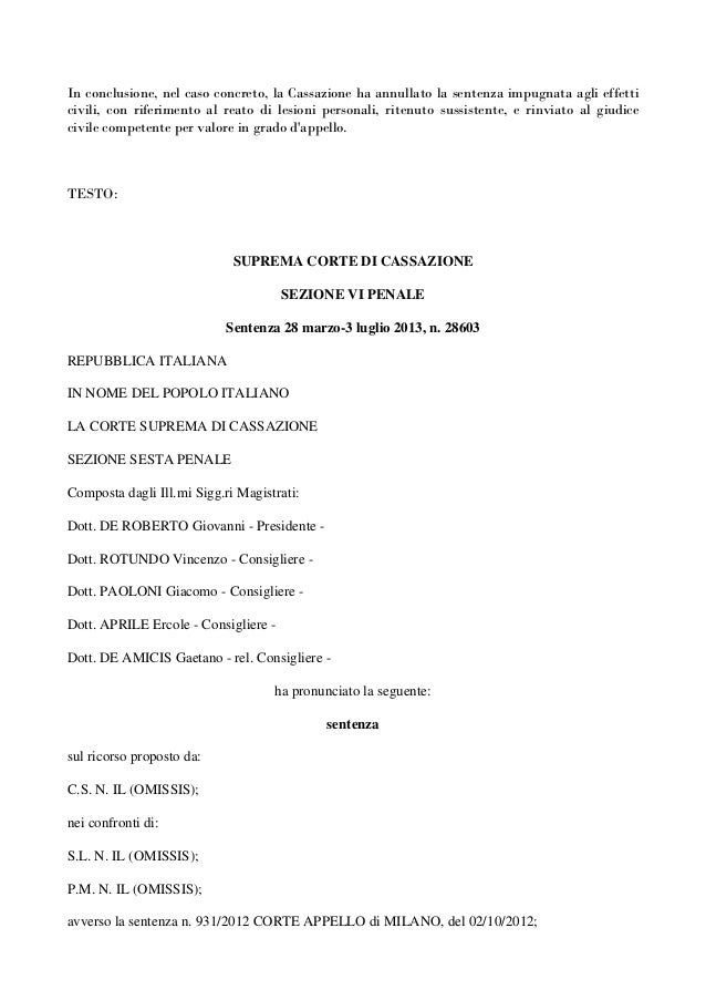Mobbing E Risarcimento Per Altri Reati Cassazione Penale Sez Vi