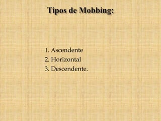 1. A scendente 2. Horizontal 3. Descendente. 