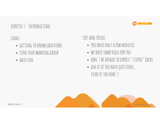 Mobcon 2016 UX/UI Workshop - From pixels to people