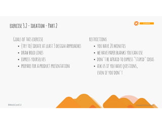 Mobcon 2016 UX/UI Workshop - From pixels to people