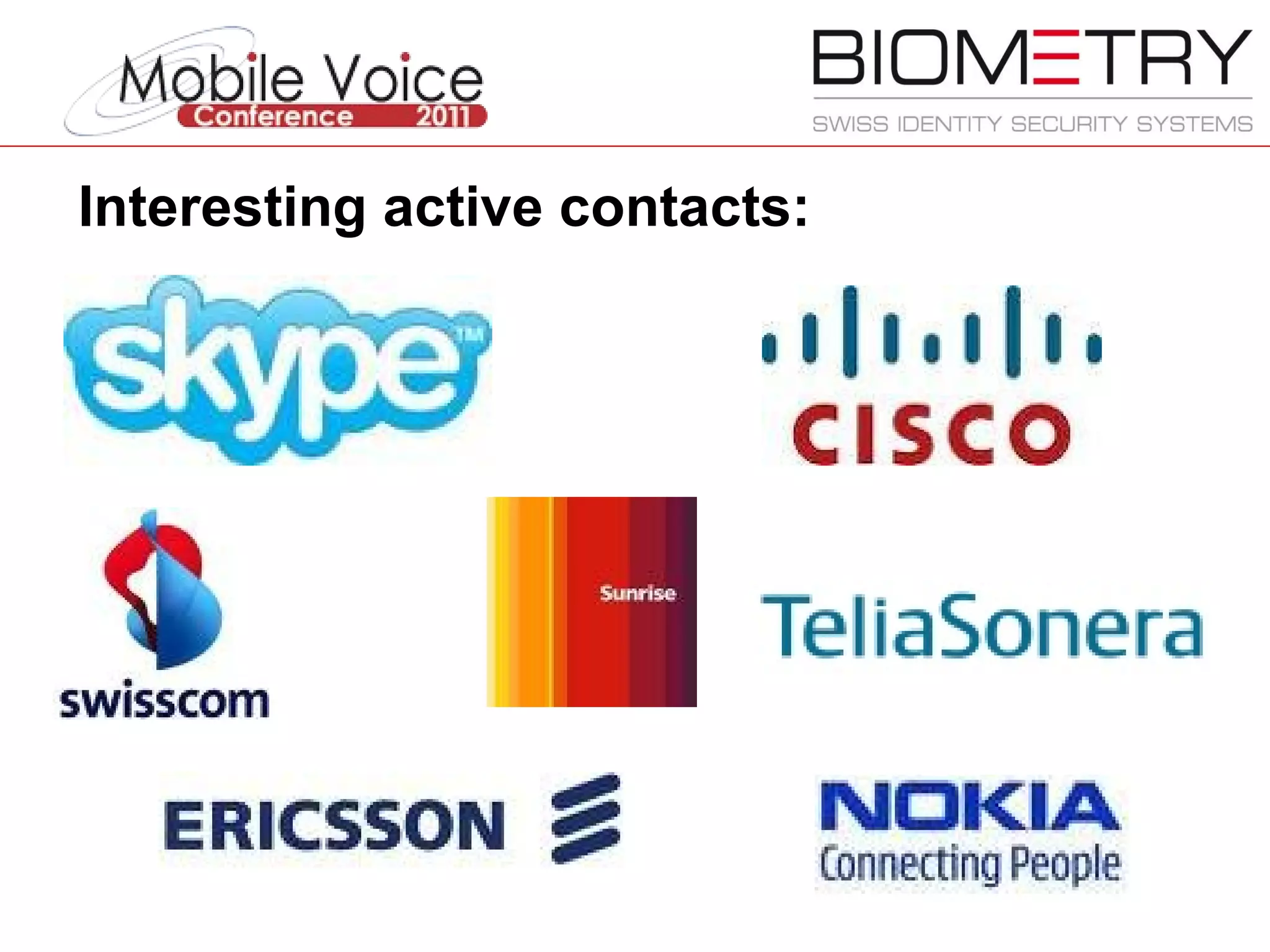 Interesting active contacts: 