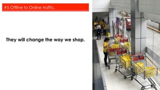 They will change the way we shop.
#5 Offline to Online traffic.
 