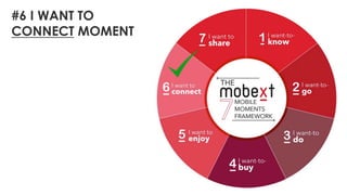 #6 I WANT TO
CONNECT MOMENT
 