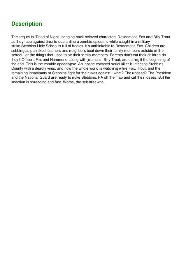 Mobi Fall Of Night Dead Of Night 2 By Jonathan Maberry