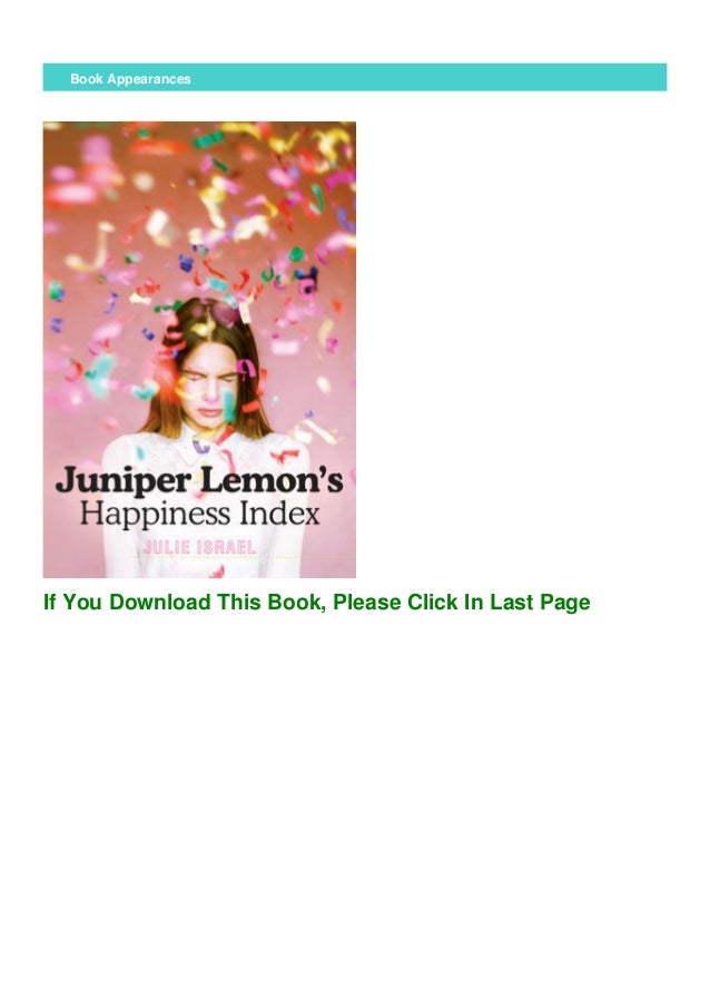 Mobi Juniper Lemon S Happiness Index By Julie Israel