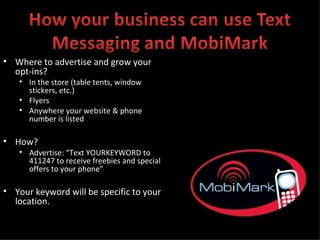 MobiMark Overview | PPT