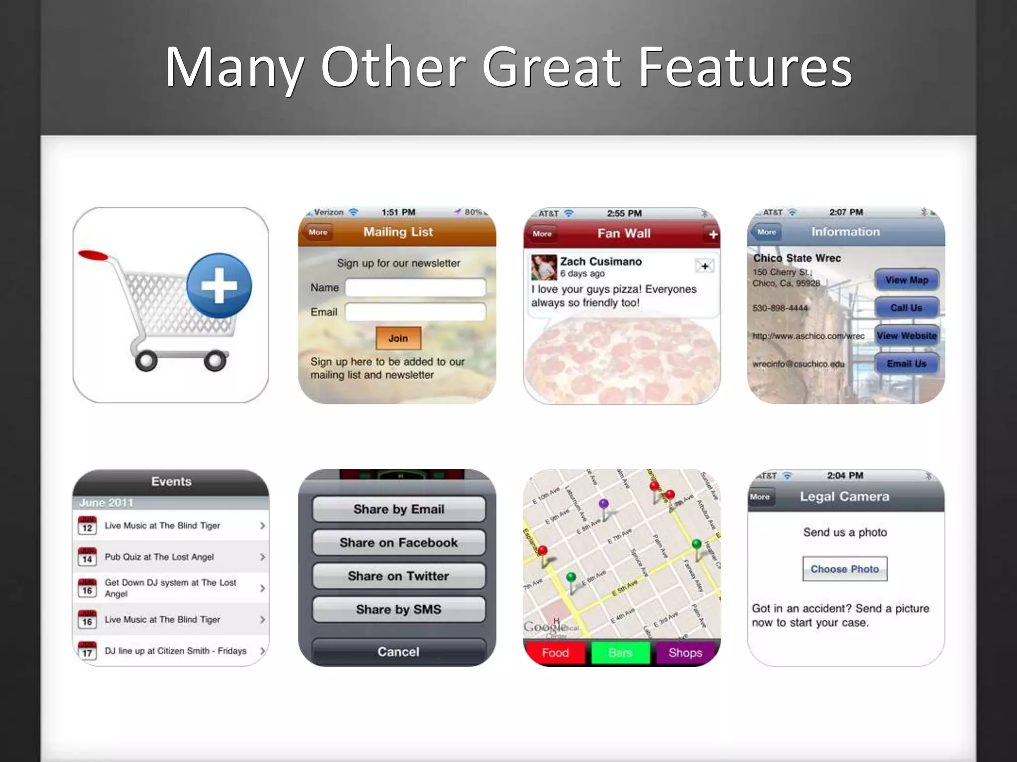 Many Other Great Features 
