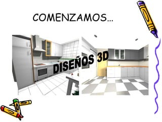 COMENZAMOS… DISEÑOS 3D 