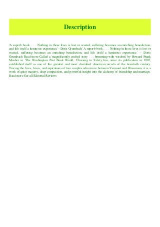 Mobiepub Crossing To Safety Modern Library Classics Read Pdf Ebo
