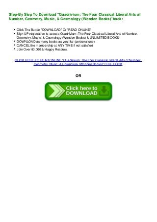 Mobiepub Quadrivium The Four Classical Liberal Arts Of Number Geom