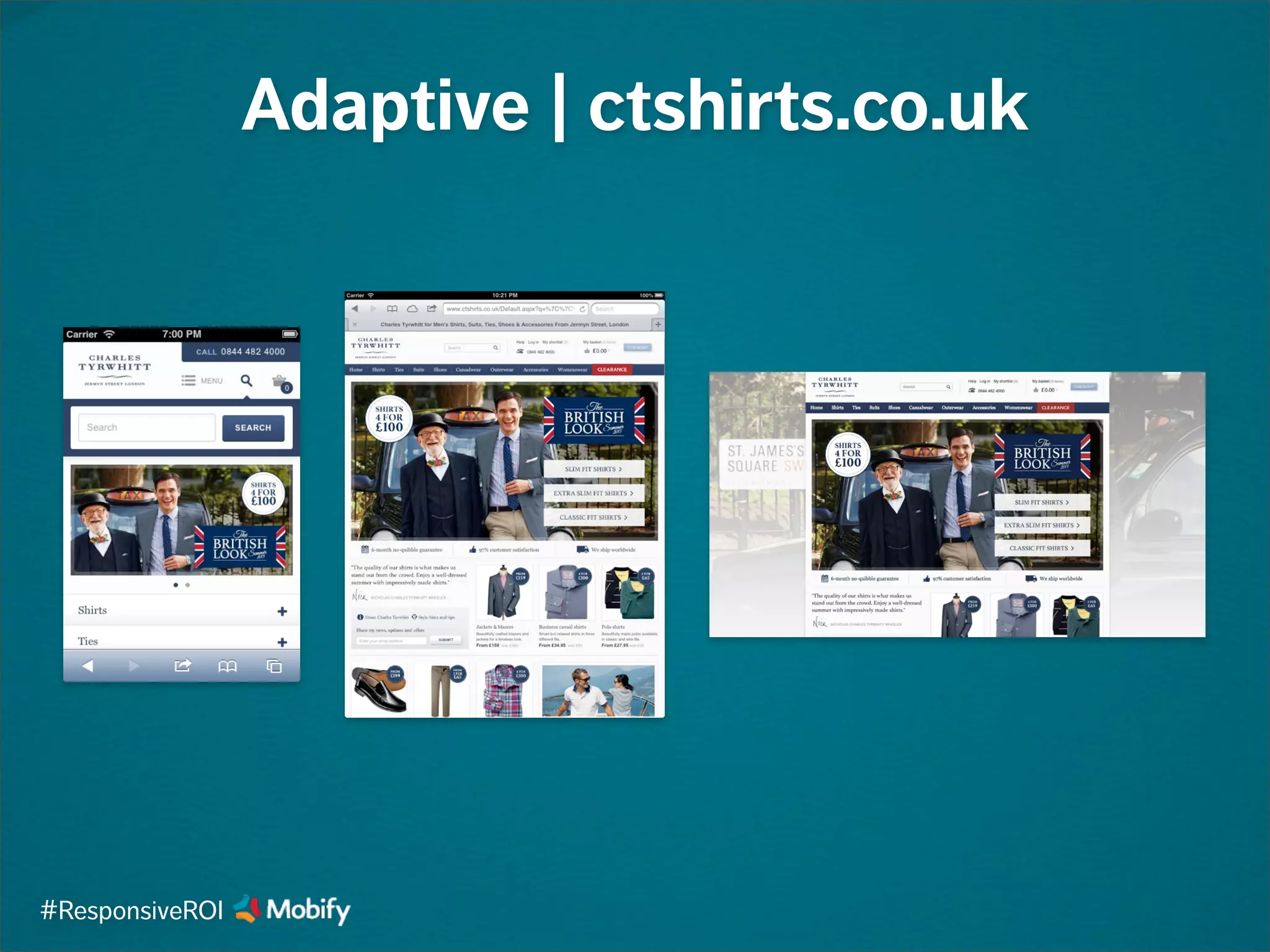 Adaptive | ctshirts.co.uk
#ResponsiveROI
 