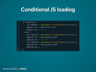 Conditional JS loading
#ResponsiveROI
 
