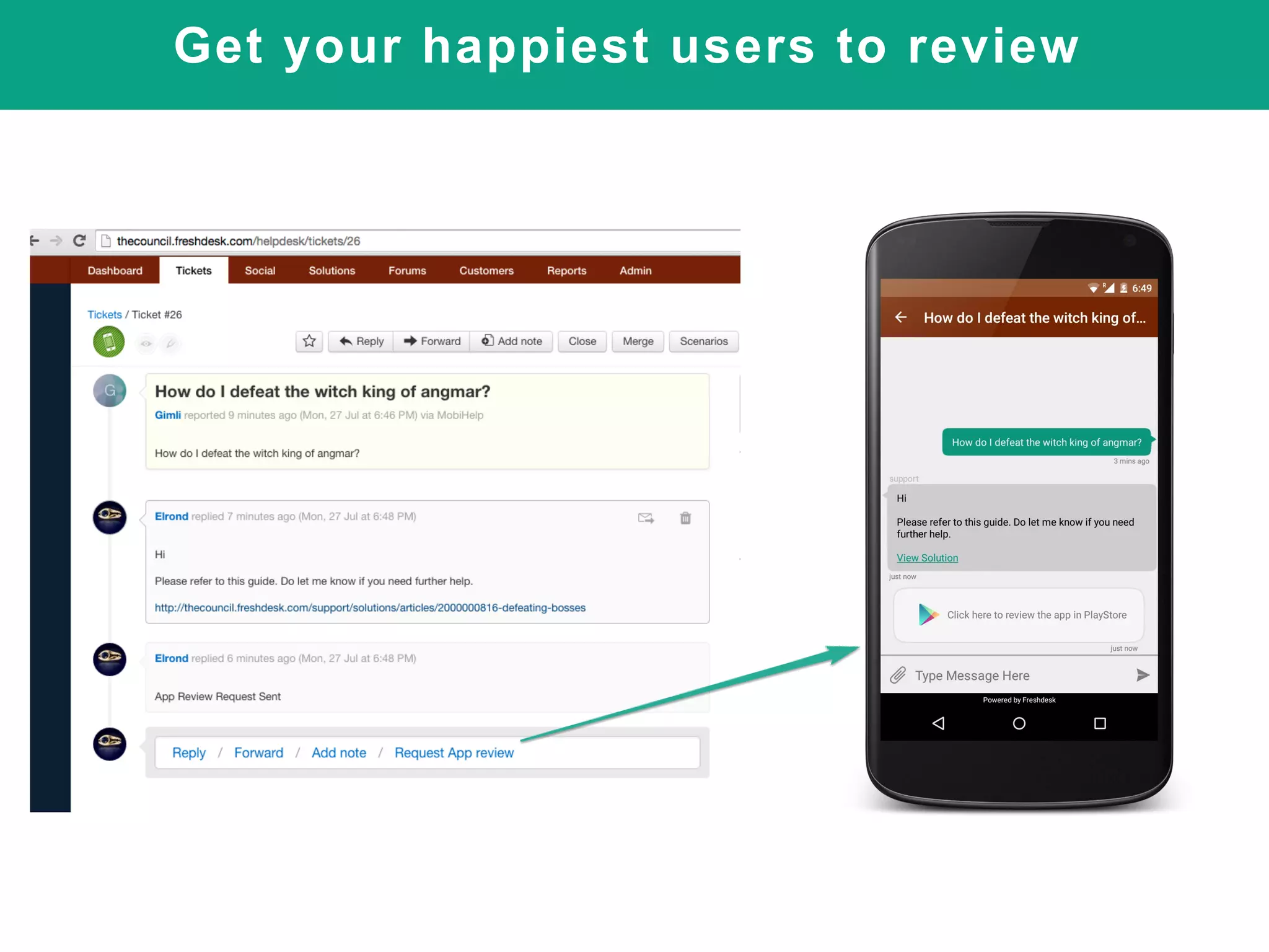 Get your happiest users to review
 
