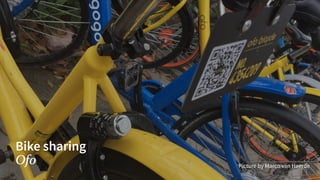 Bike sharing
Ofo Picture by Marco van Heerde
 