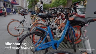 Bike sharing
and more brands Picture by Peter Bihr
 