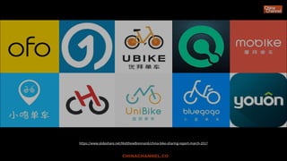 CHINACHANNEL.CO
https://www.slideshare.net/MatthewBrennan6/china-bike-sharing-report-march-2017
 