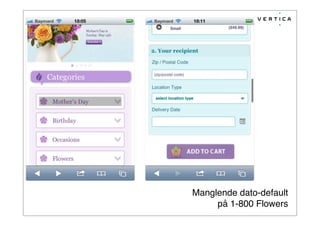 Manglende dato-default
på 1-800 Flowers
 
