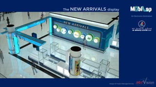 An Electronics Destination
The NEW ARRIVALS display
Design & Project Management by
 
