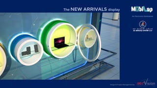 An Electronics Destination
The NEW ARRIVALS display
Design & Project Management by
 