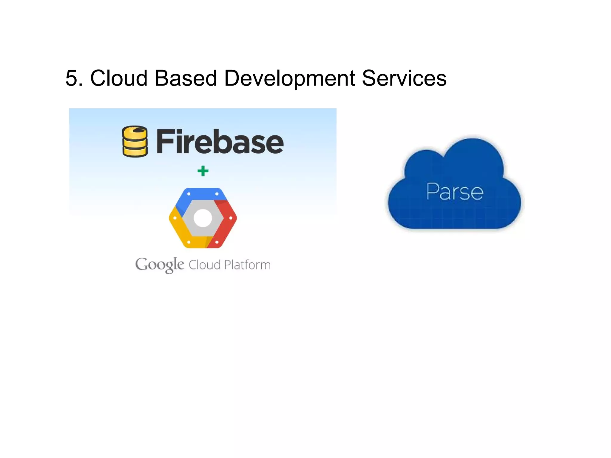 5. Cloud Based Development Services
 