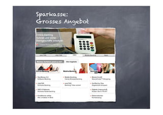 Sparkasse:
Grosses Angebot

 
