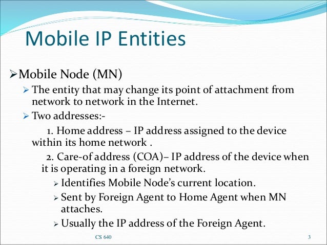 ppt on mobile ip Mobile communications chapter 8: network protocols/mobile ip ppt.